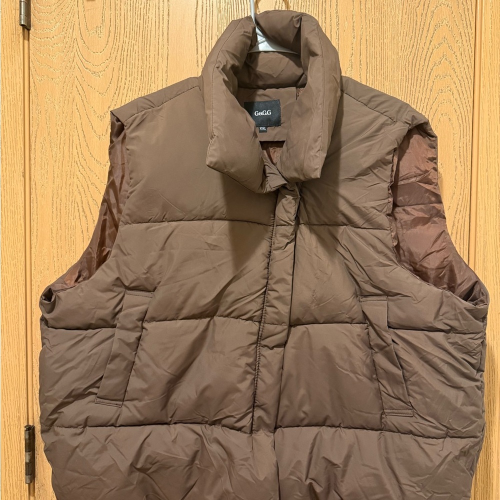 Brown Puffer Vest